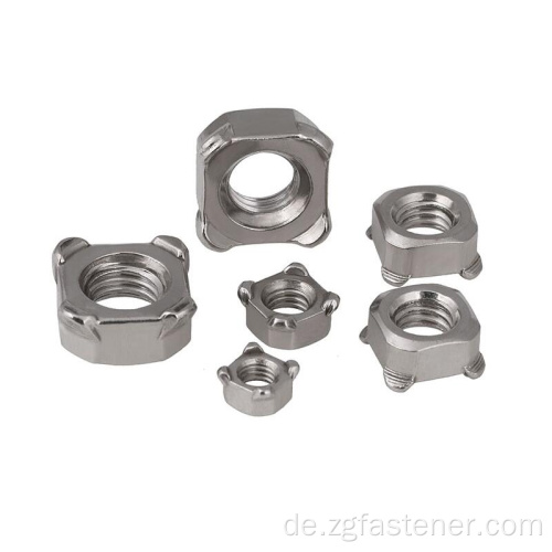 SUS304/316 Edelstahlquadratmuttern Din928